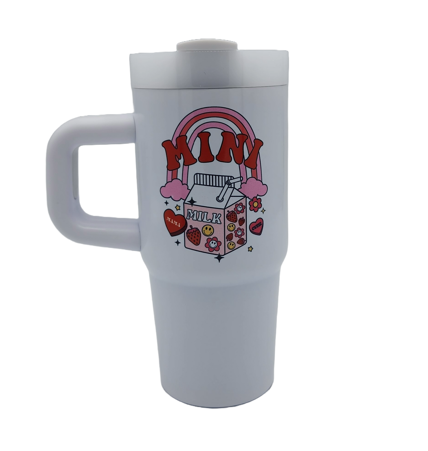 14 oz Mommy and Me Stainless Steel Childrens Tumbler, MINI Valentines Day