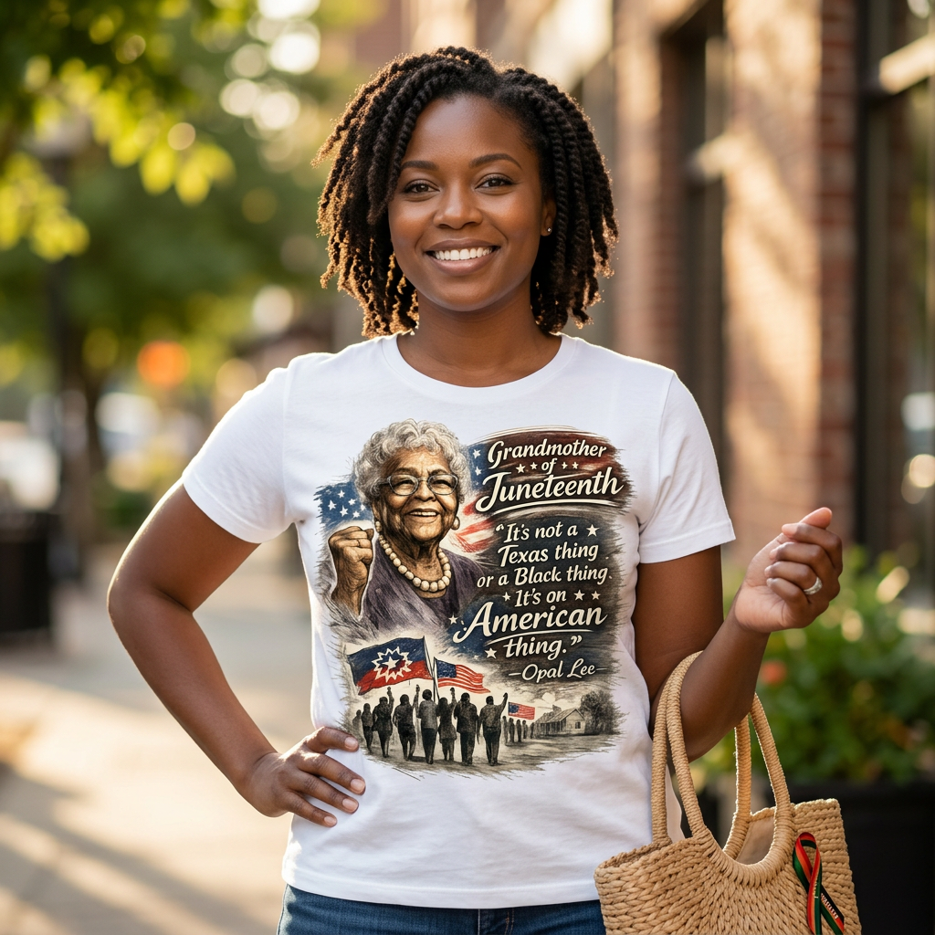 Opal Lee Juneteenth S/S Crew Neck Tee Shirt