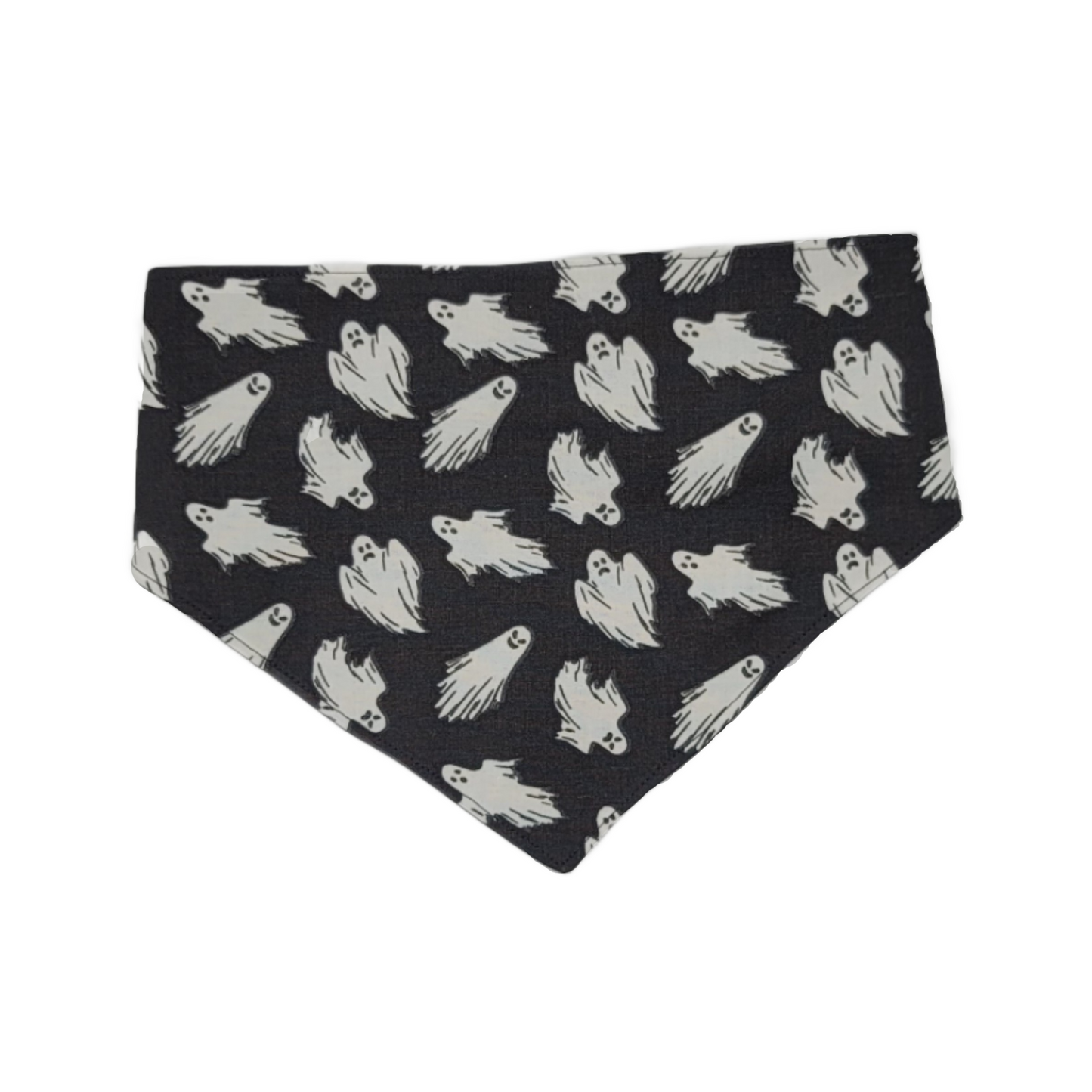 Reversible Halloween Glow in the Dark Pet Bandana - Ghost Print