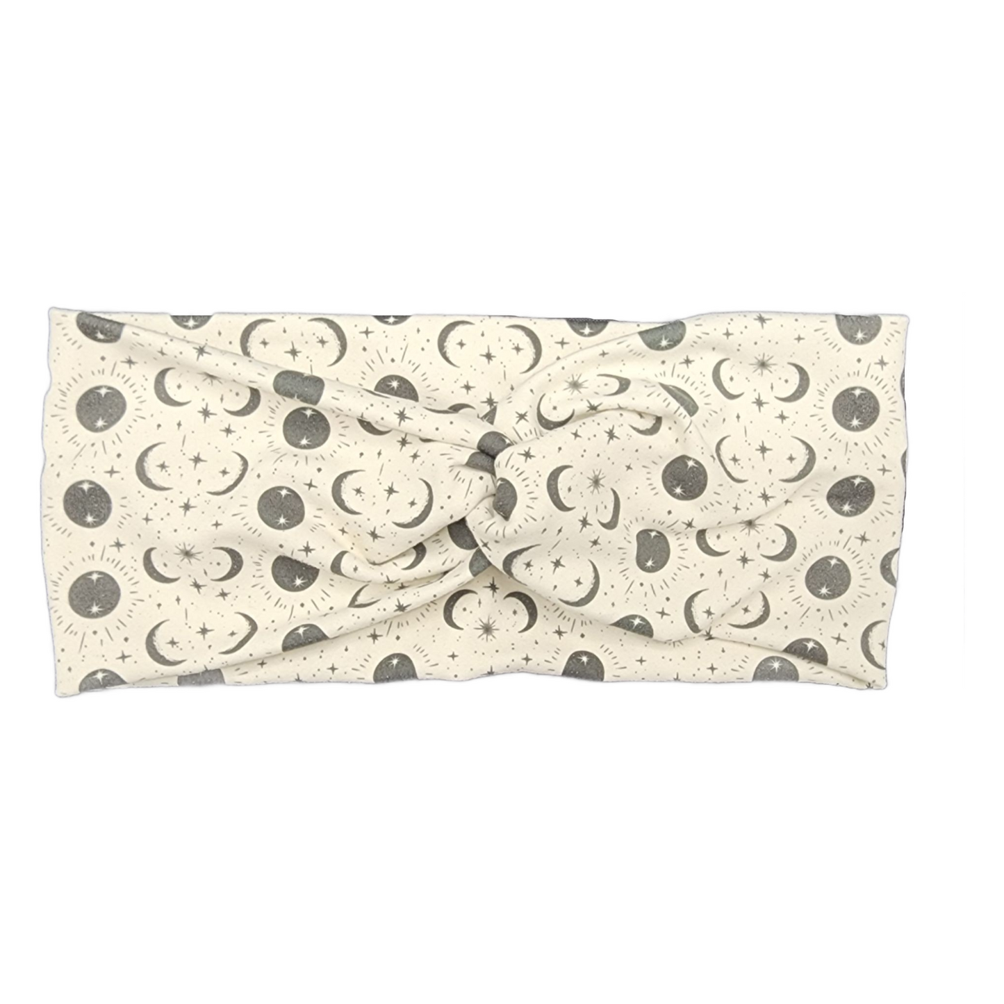 Total Eclipse Twist Knot Fashion Headband - Black/Natural