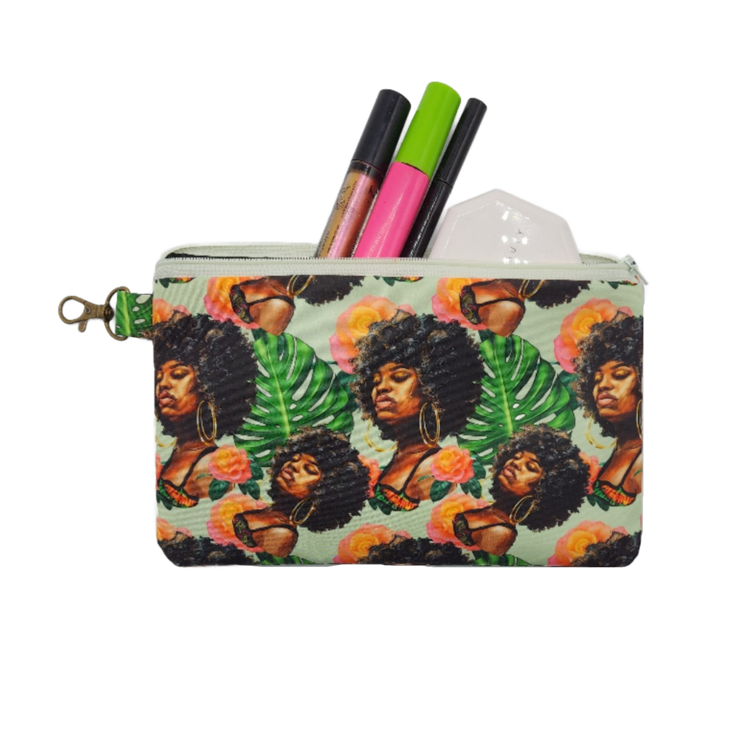 Top Zipper Lined Bag - Foxy Lady Floral