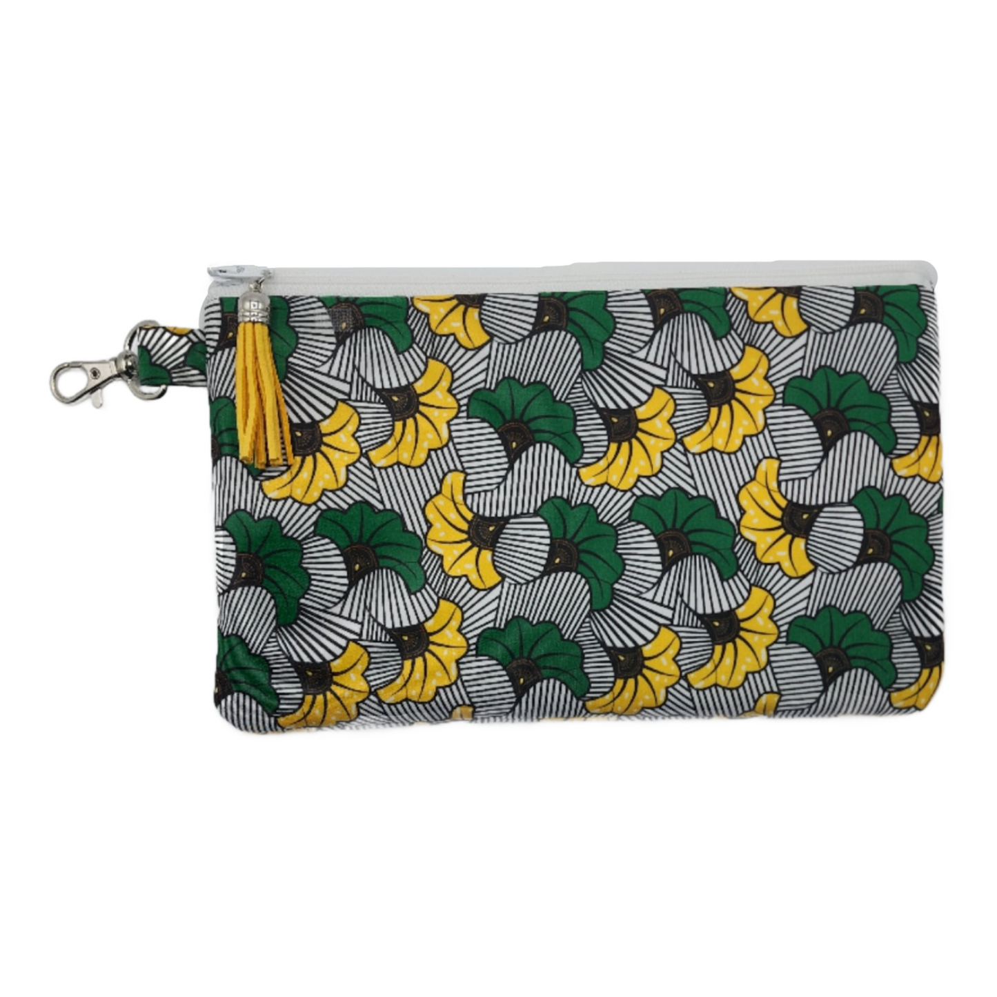 Top Zipper Lined Bag - African Print