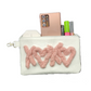 Top Zipper Lined Bag - XOXO Embroidered Yarn