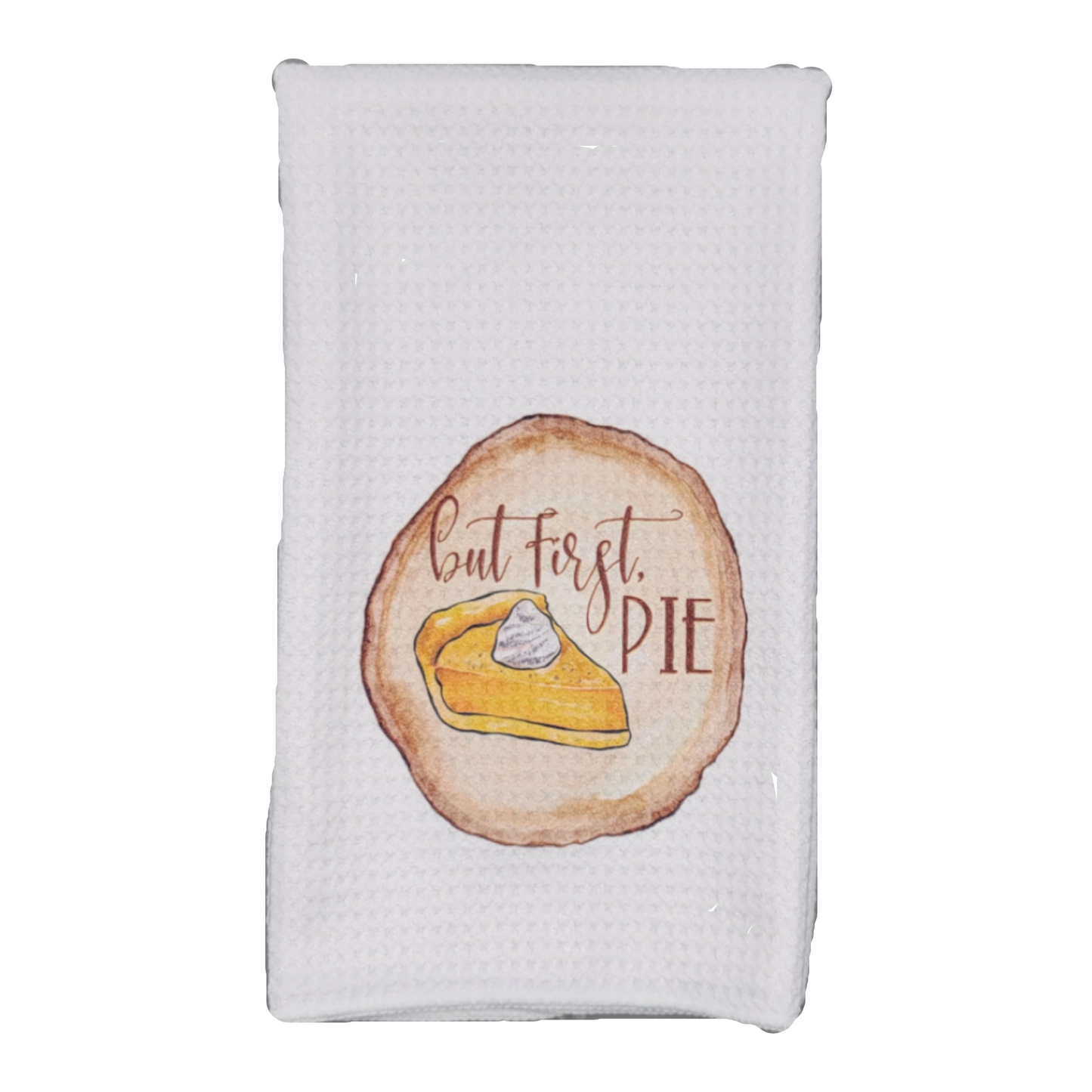Waffle Kitchen Towel - But First, Pie