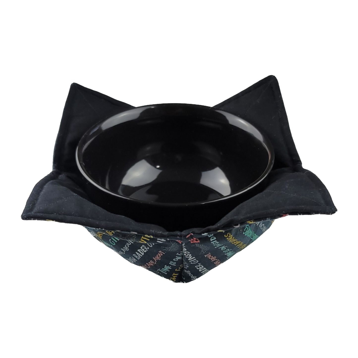 Reversible Bowl Cozy - Ruth Bader Ginsburg Quotes on Black