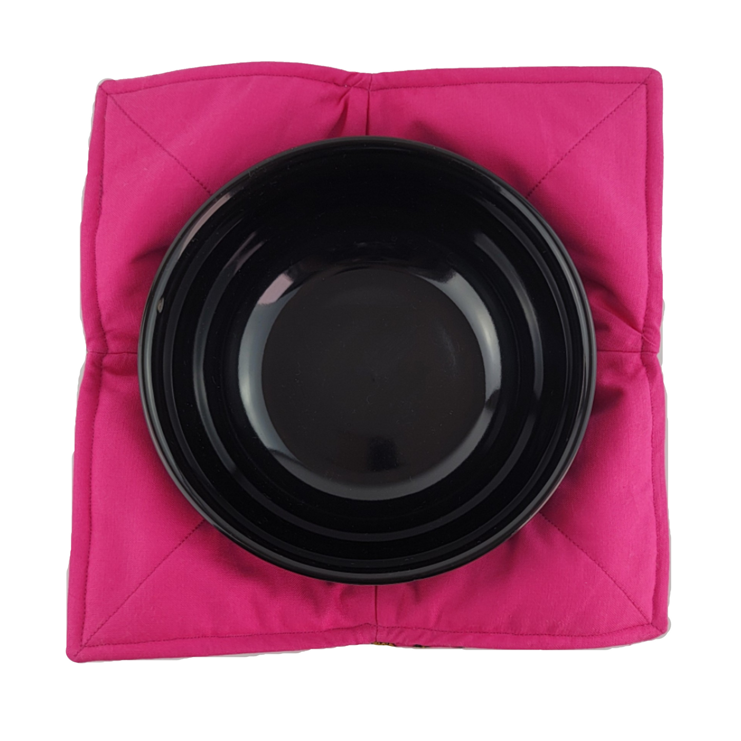 Reversible Bowl Cozy - Fuchsia Walking Cheetah