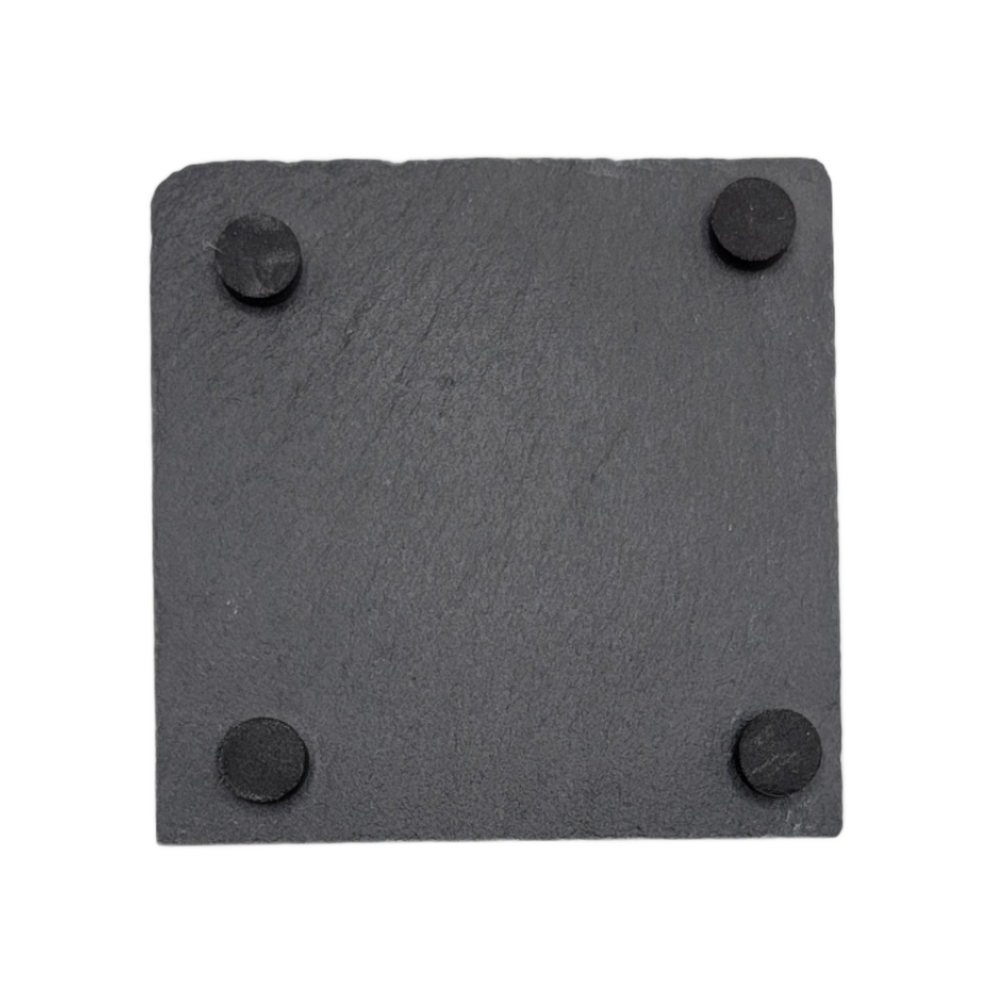 Square Laser Etched Slate Coaster - Blacknificent