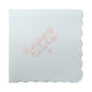 HAPPY TEARS Embroidered Scalloped Edge Handkerchief