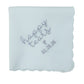 HAPPY TEARS Embroidered Scalloped Edge Handkerchief with Custom Date