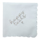 HAPPY TEARS Embroidered Scalloped Edge Handkerchief