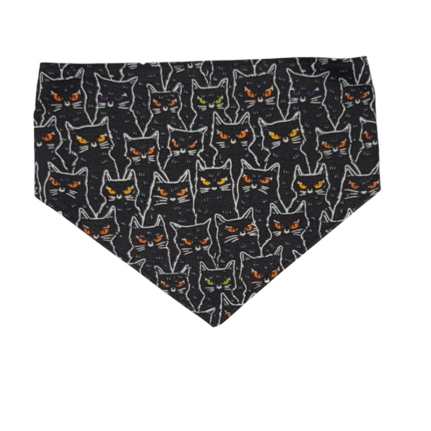 Reversible Halloween Glow in the Dark Pet Bandana - Cat Eyes