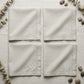 Hemstitched 18 inch Cotton Dinner Napkin with Embroidered Monogram