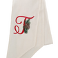 Holiday Wreath Sash with Pinecone Monogram