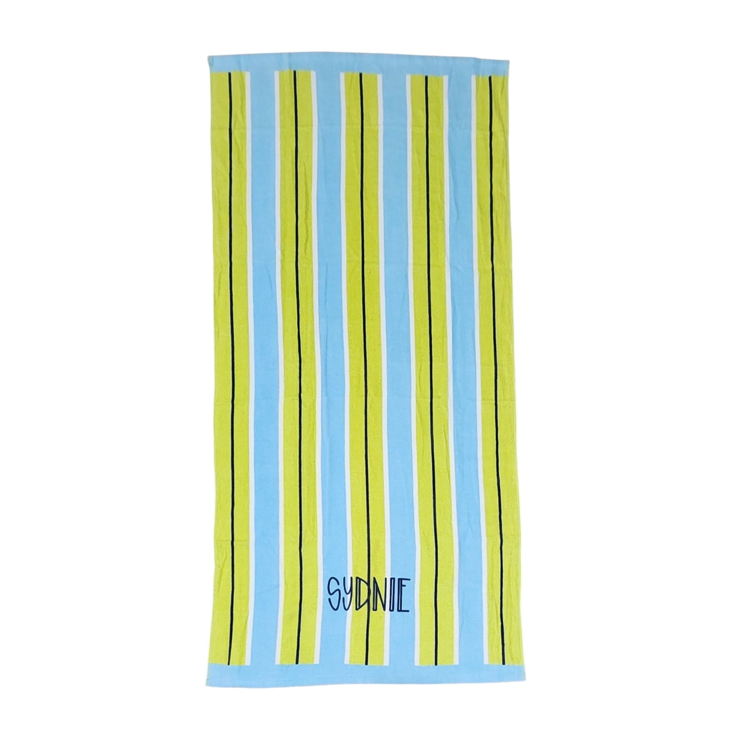 Personalized Embroidered Cabana Stripe Towel