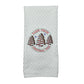 FARM FRESH CHRISTMAS TREE  Embroidered Dish Towel - White
