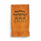 Happy Halloween Hand Towel with Embroidered Dancing Skeletons - Orange/Black