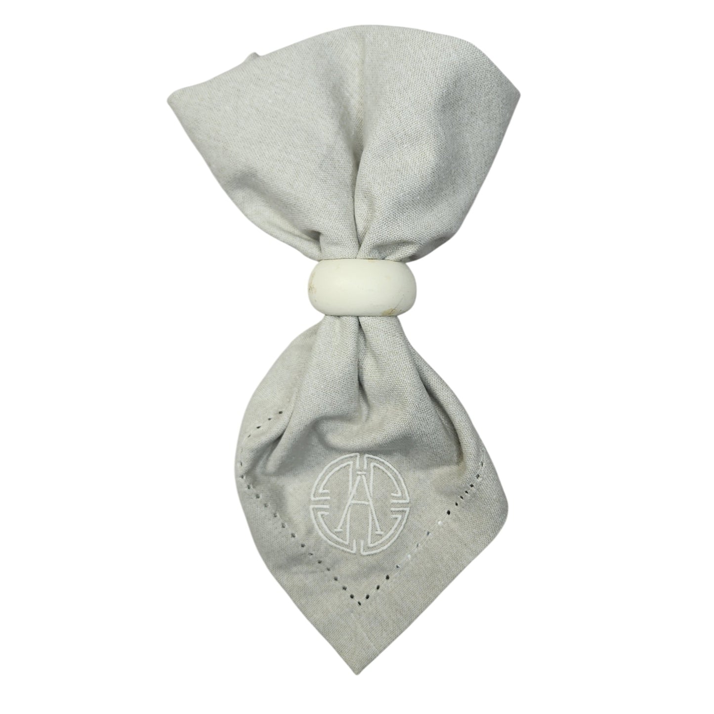 Hemstitched 18 inch Cotton Dinner Napkin with Embroidered Monogram