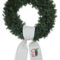 Holiday Wreath Sash with Pinecone Monogram