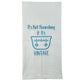 It's Not Hoarding If It's Vintage Embroidered Applique Flour Sack Tea Towel - Snowflake Sky Blue