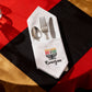 Kwanzaa Candelabra Embroidered Cotton 18x18 inch Dinner Napkin