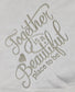 Luxe Faux Fur/Minky Embroidered Throw - Together is a Beautiful Place to Be