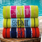 Personalized Embroidered Cabana Stripe Towel