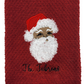 Fringed Santa Claus Personalized Embroidered Kitchen Towel
