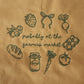 Probably At The Farmers  Market Embroidered Market Tote Bag