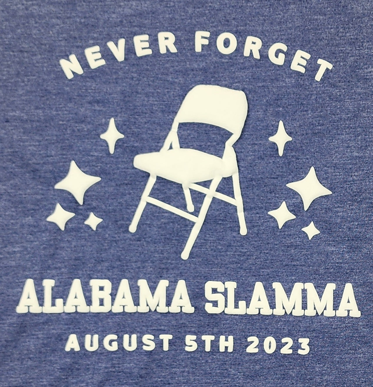 Ladies Short Sleeve Crew Neck Commemorative Alabama Brawl Tee Shirt