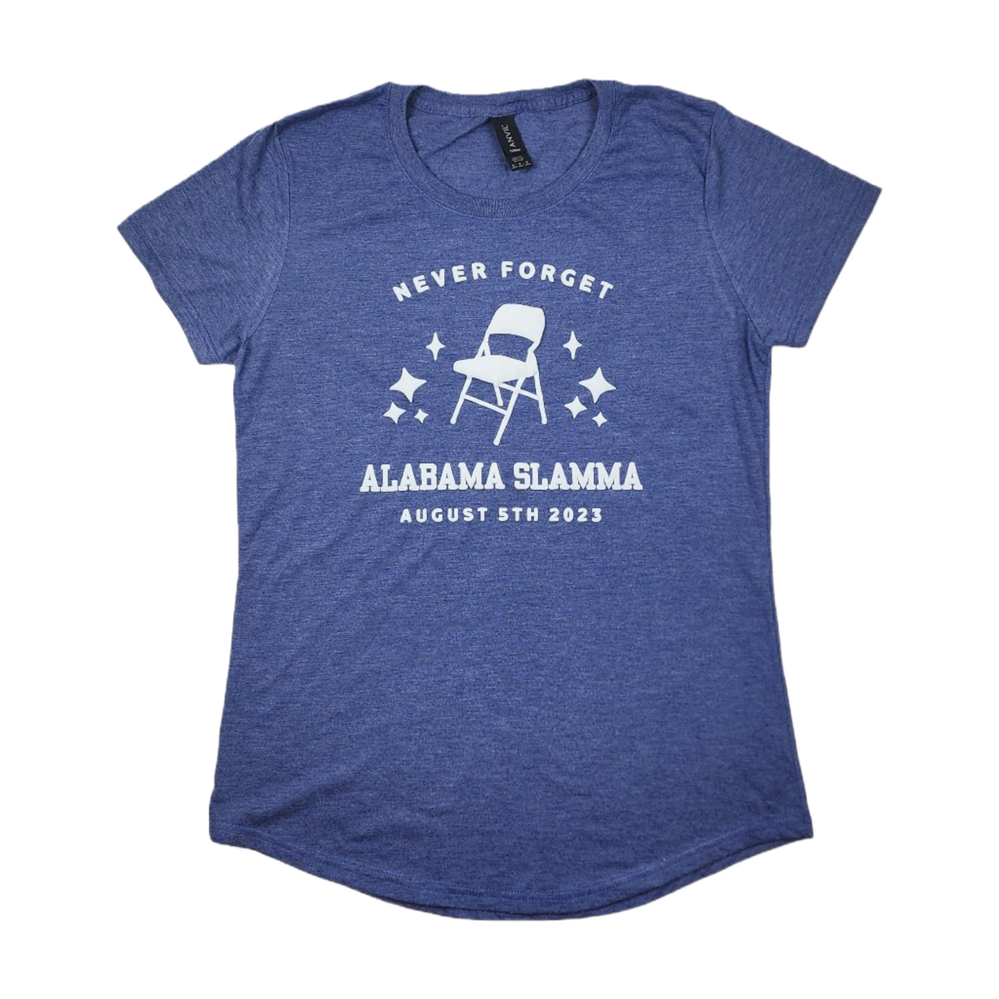 Ladies Short Sleeve Crew Neck Commemorative Alabama Brawl Tee Shirt