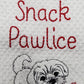 The Snack Pawlice Embroidered Kitchen Dish Towel
