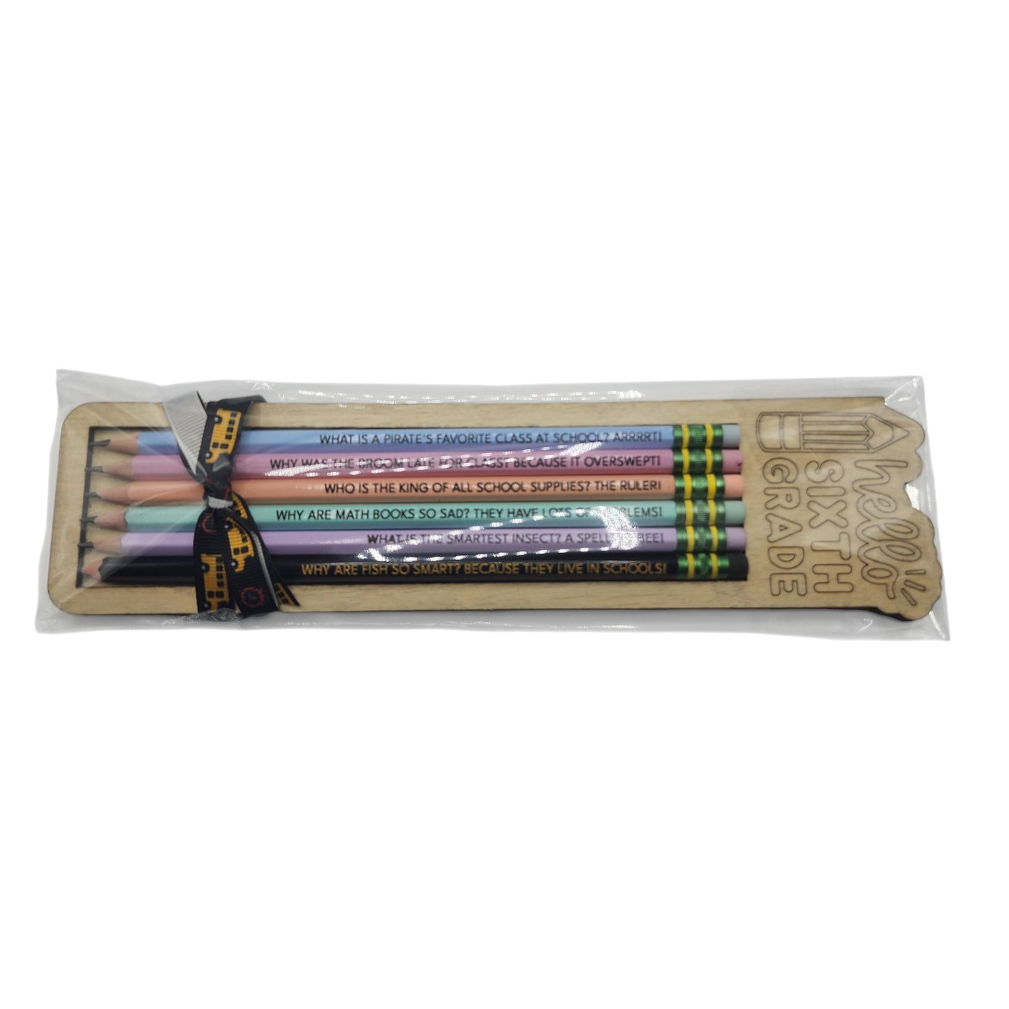 TICONDEROGA 6 Pk Engraved Pencils - Jokes for Students