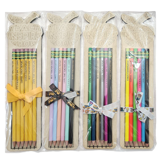 TICONDEROGA 6 Pk Engraved Pencils - Teacher Quotes