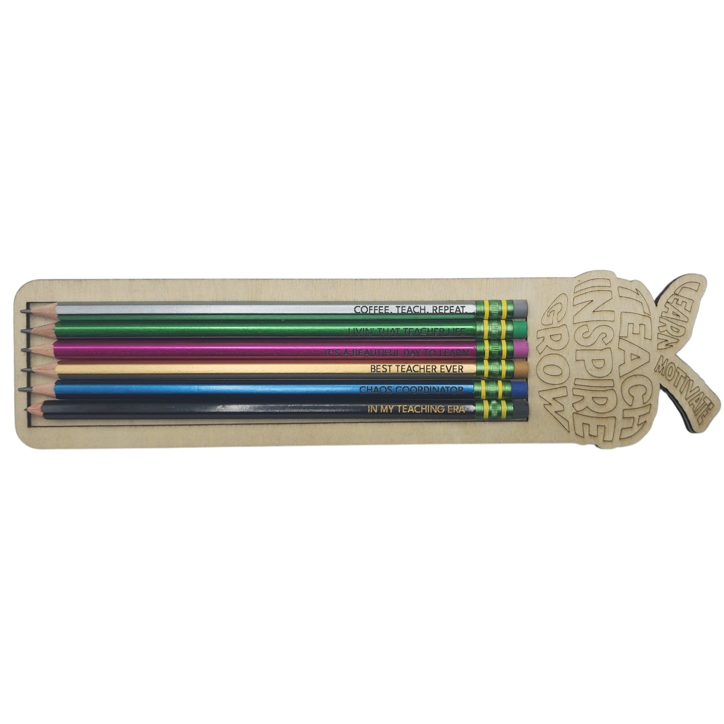 TICONDEROGA 6 Pk Engraved Pencils - Teacher Quotes