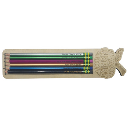 TICONDEROGA 6 Pk Engraved Pencils - Teacher Quotes