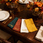 Thanksgiving Sentiments Embroidered Cotton 18x18 inch Dinner Napkins