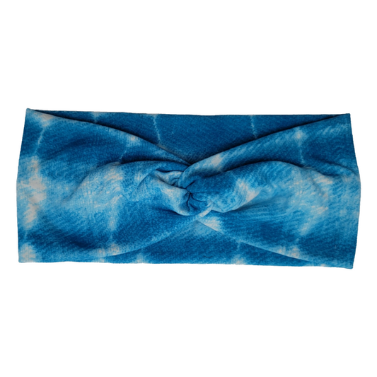 Tie Dye Twist Knot Fashion Headband - Turquoise