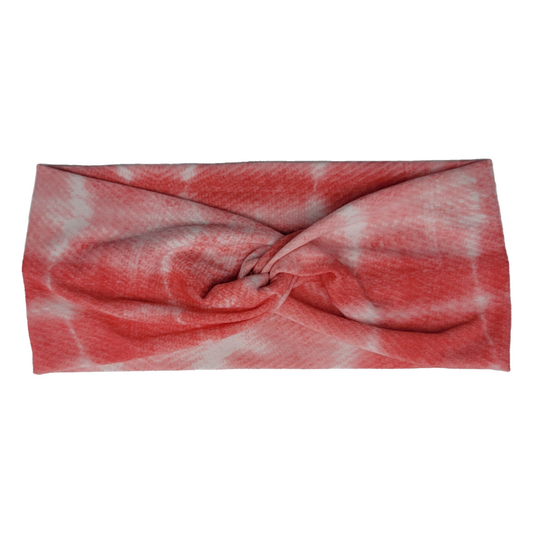 Tie Dye Twist Knot Fashion Headband - Watermelon