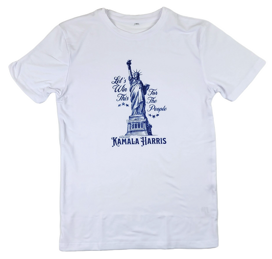 UNISEX Short Sleeve Crew Neck Tee Shirt - Let's Win This For the People, President Kamala Harris