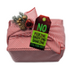 Furoshiki 3 pc Fabric Gift Wrap Kit - Holiday/Noel Red/White Stripe