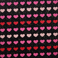 Furoshiki 3 pc Fabric Gift Wrap Kit - Valentine/Hearts on Black Glitter