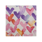 Furoshiki 3 pc Fabric Gift Wrap Kit - Valentine/Watercolor Hearts on White