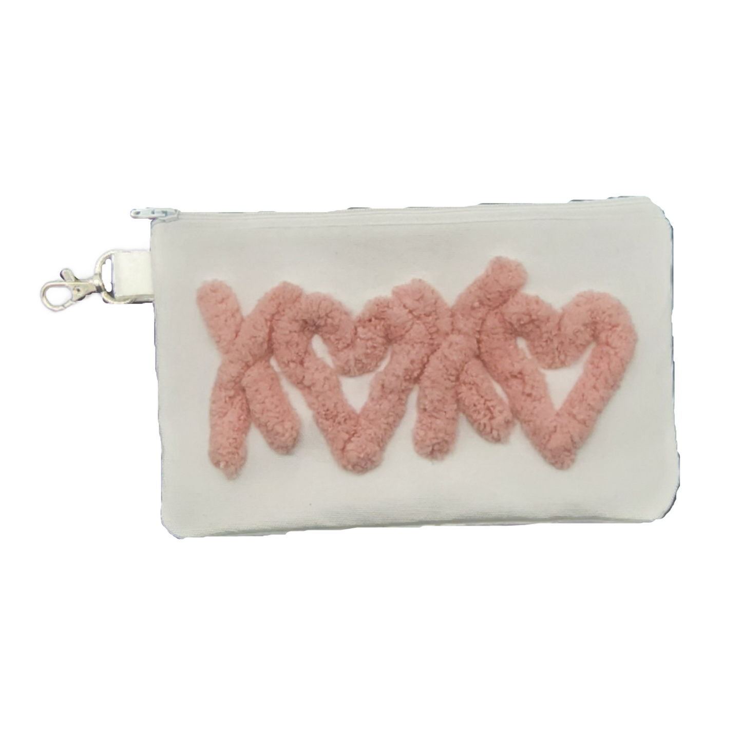 Top Zipper Lined Bag - XOXO Embroidered Yarn