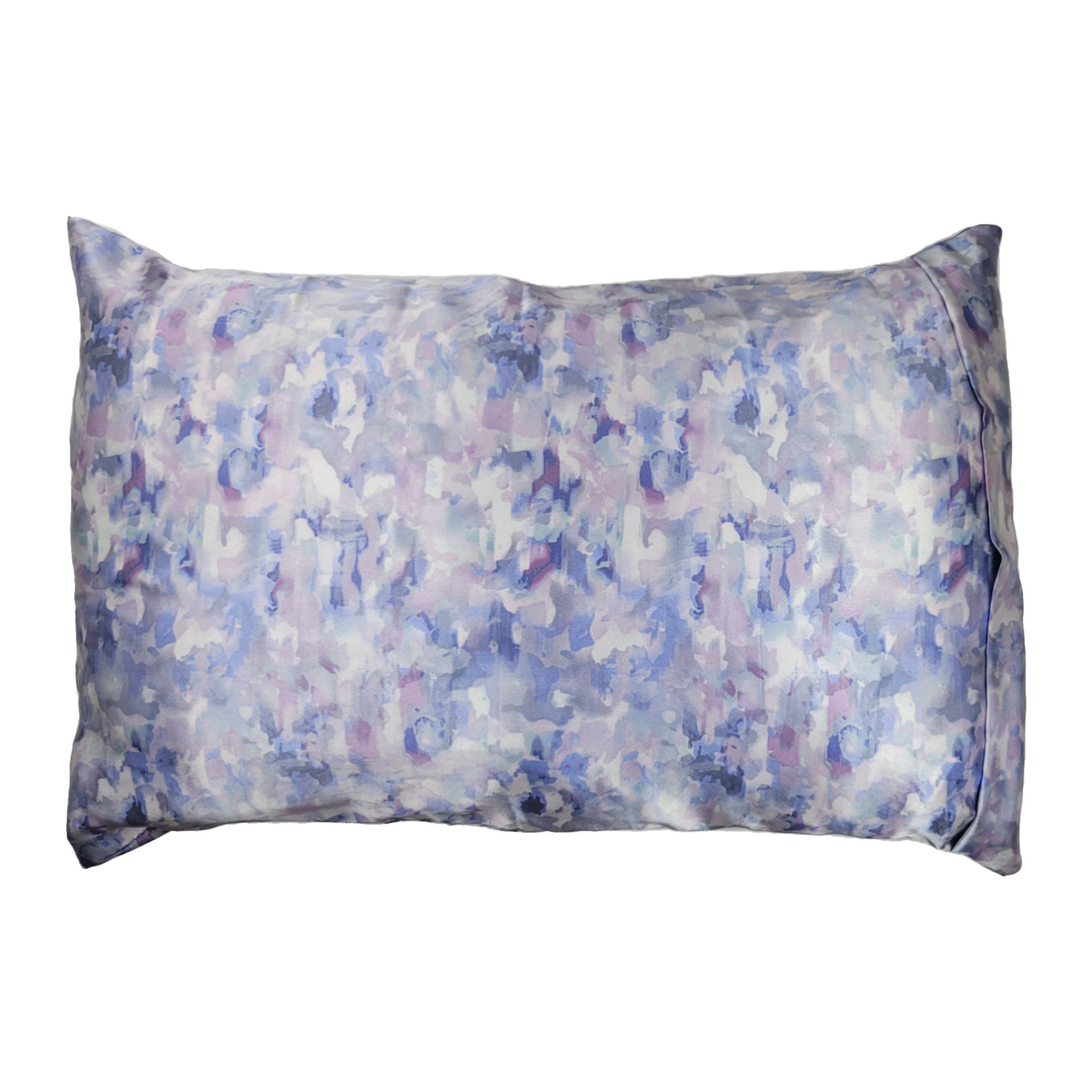 Luxe Satin Zippered Pillowcase - Pastel Abstract Watercolor