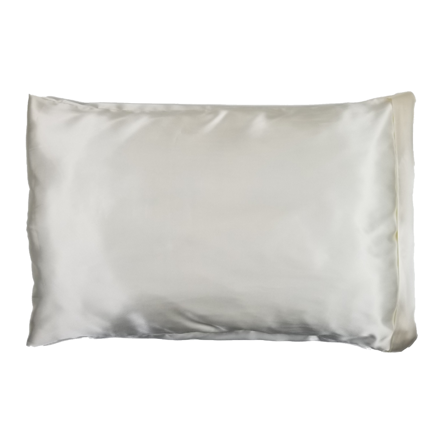 Luxe Satin Zippered Pillowcase - White