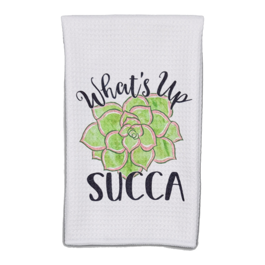 Waffle Kitchen Towel - Whats Up Succa