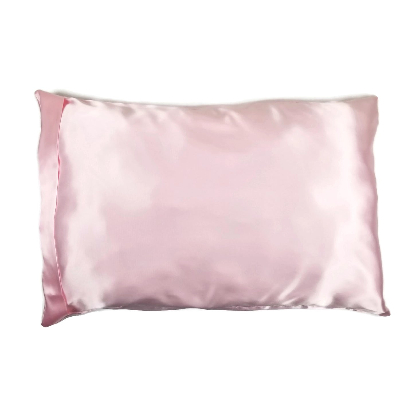 Luxe Satin Zippered Pillowcase - Whisper Pink