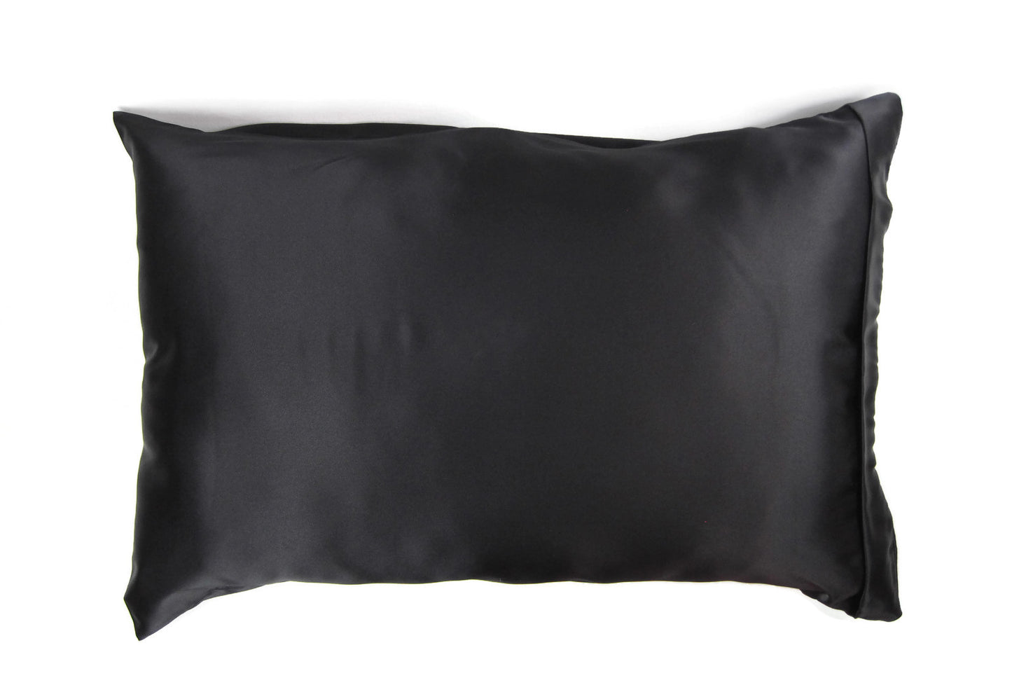 Luxe Satin Zippered Pillowcase - Ebony Nites/Black