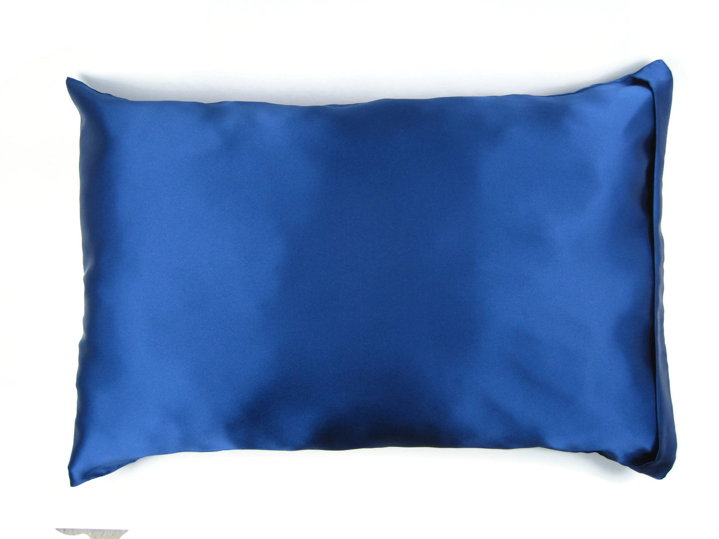 Luxe Satin Zippered Pillowcase - Blue Royalty