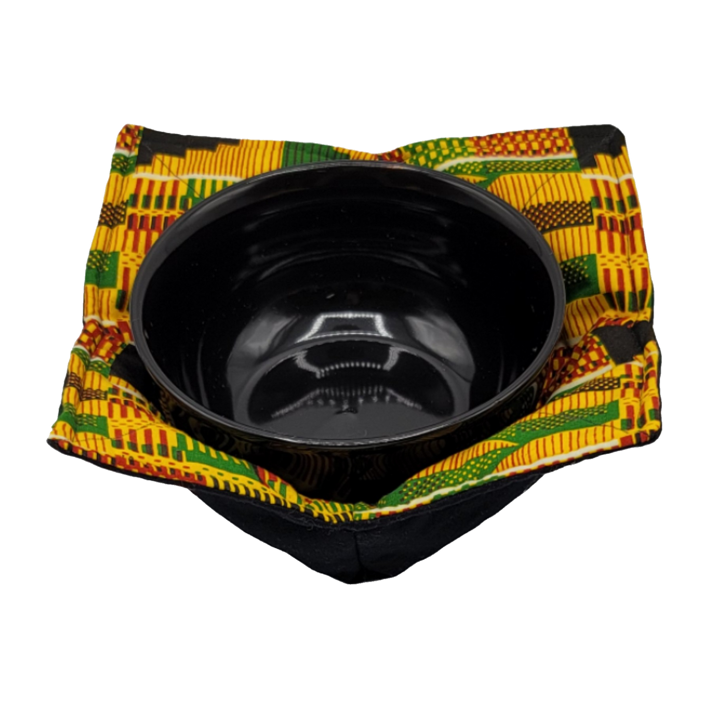 Reversible Bowl Cozy - Kente Gold/Black